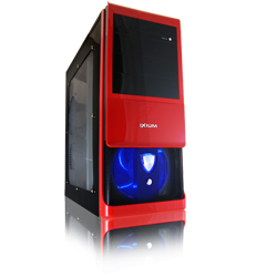 Boîtier PC Ixium Speed rouge - Fenêtre