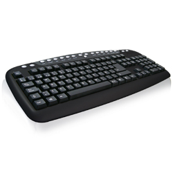 Ixium SYNC Multimedia Keyboard USB Black