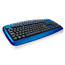 Tastatur Multimedia Ixium SYNC USB blaues