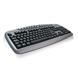 Keyboard Multimedia Ixium SYNC USB gris