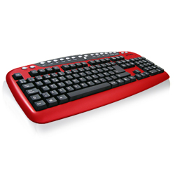 Ixium SYNC Multimedia Keyboard USB Red