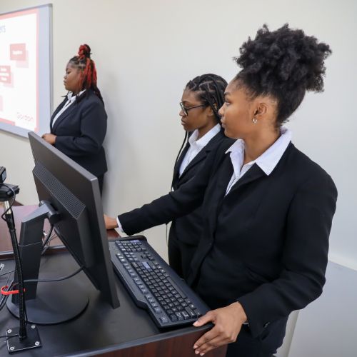 students in class